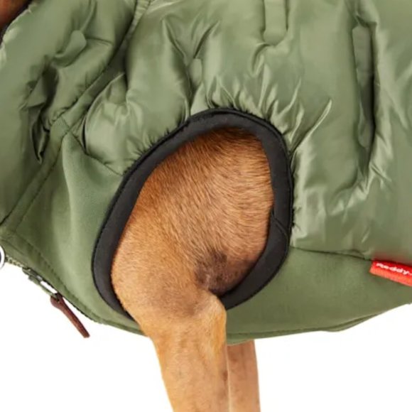 Reddy Olive Pet Puffer Vest, Small - Picture 3 of 8